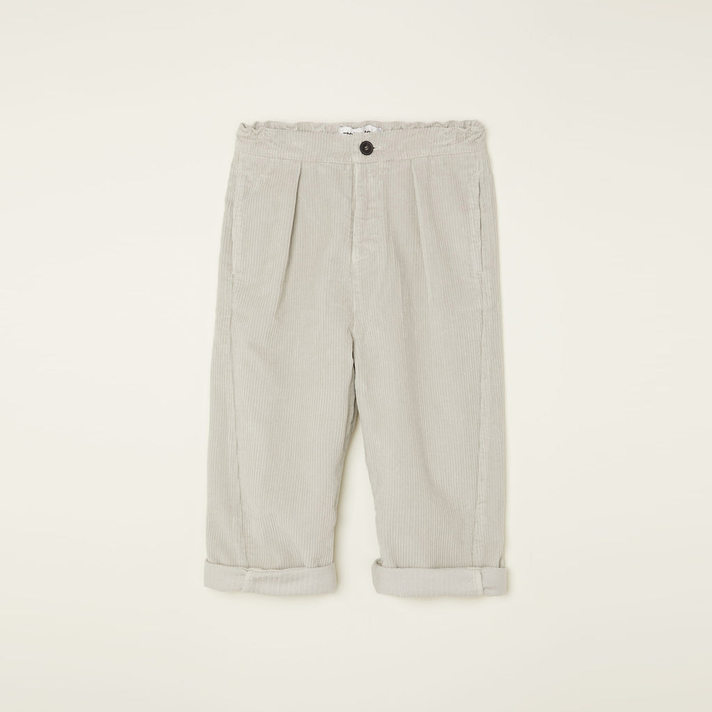 NEW Main Story UK Kids Corduroy Barrel Pant Silver Birch | BIEN BIEN bienbienshop.com