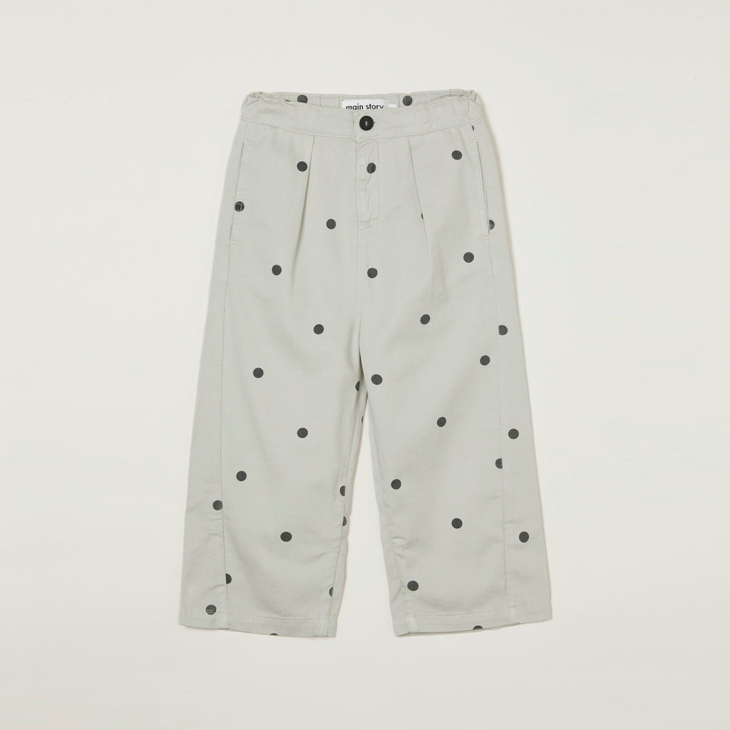 NEW Main Story Kid's Barrel Trouser Silver Birch Dot Pant | BIEN BIEN bienbienshop.com
