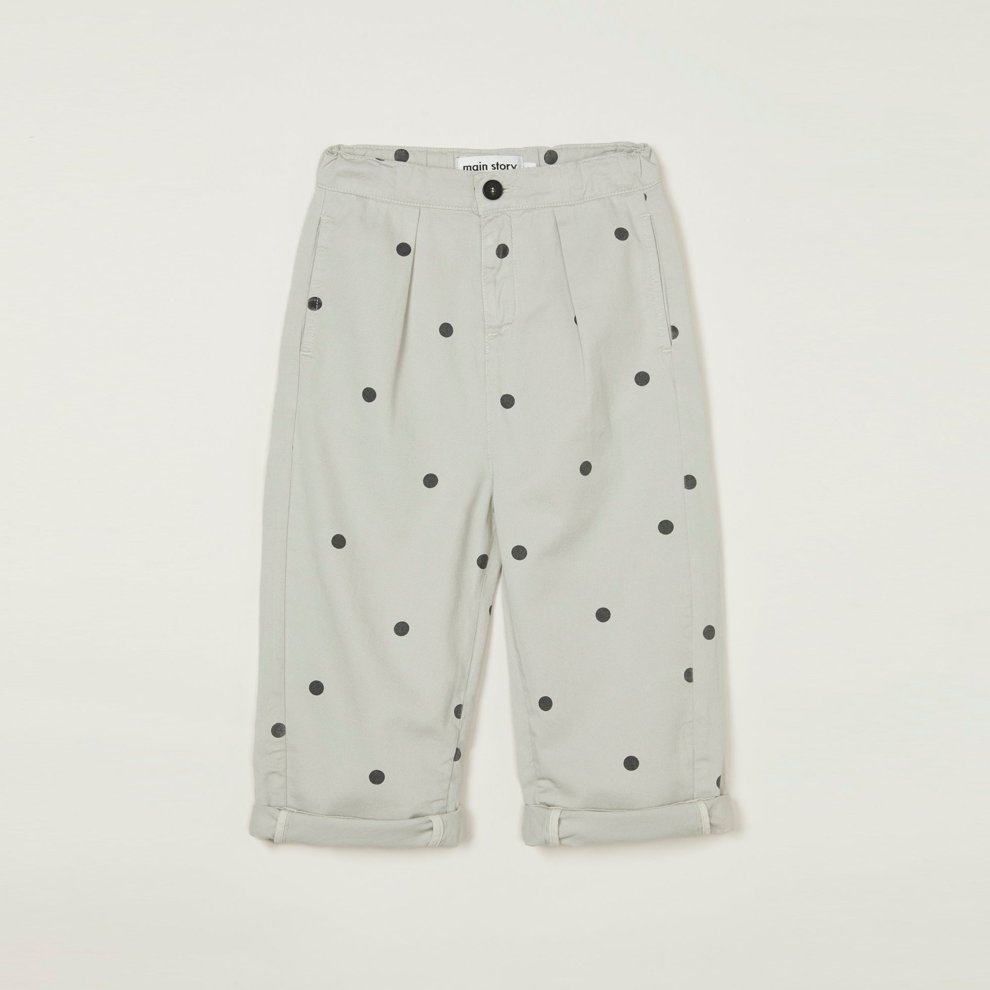 NEW Main Story Kid's Barrel Trouser Silver Birch Dot Pant | BIEN BIEN bienbienshop.com