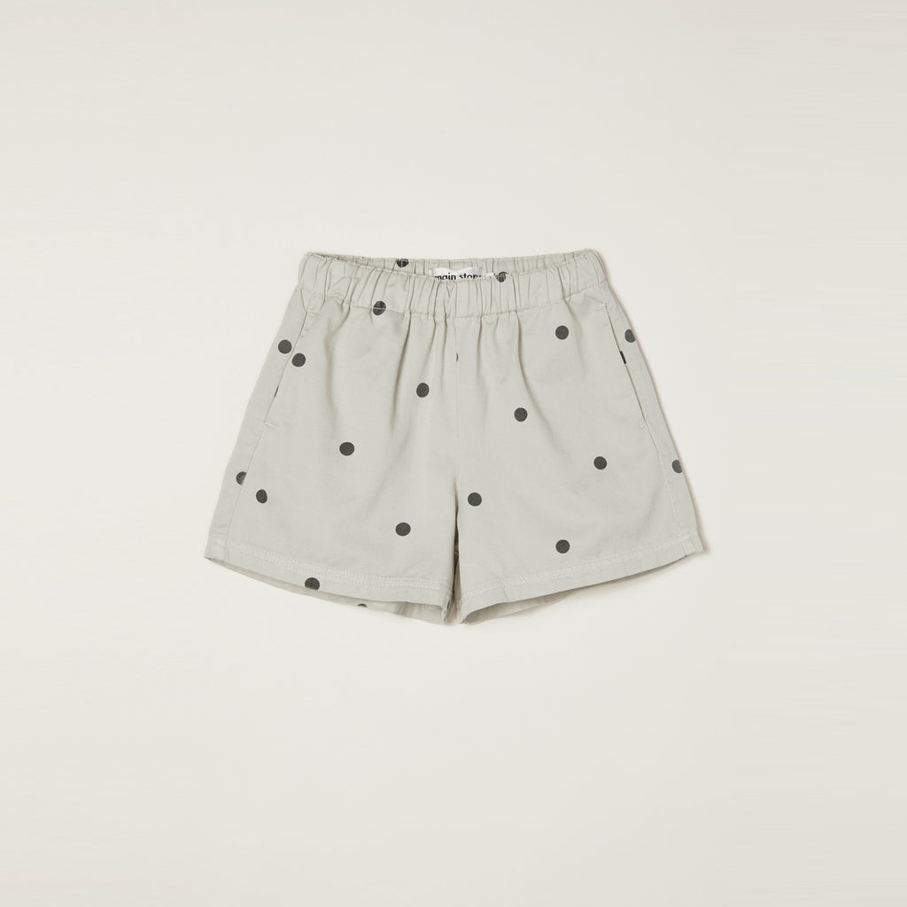 NEW Main Story Kid's Woven Shorts Silver Birch Dot Print | BIEN BIEN bienbienshop.com