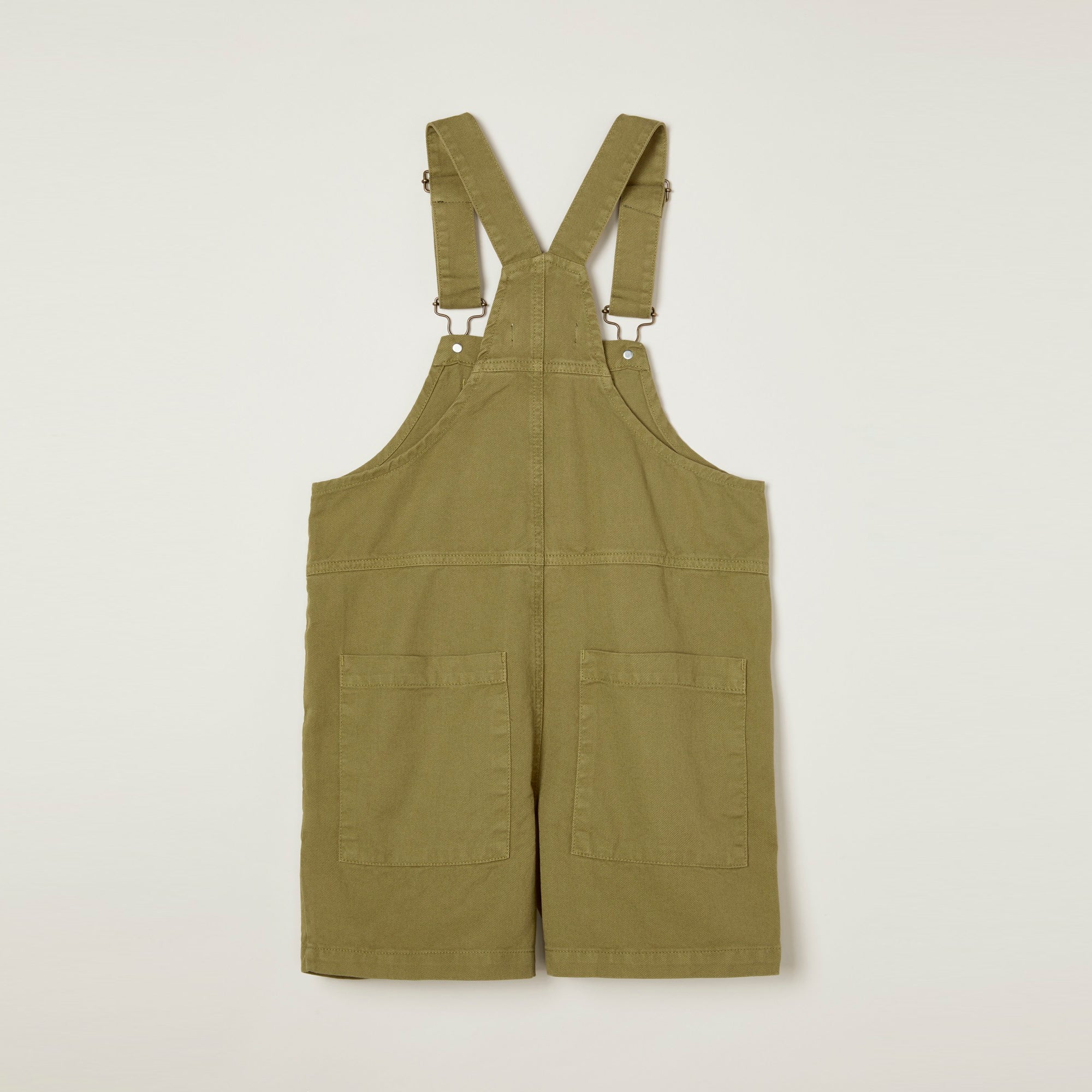 NEW Main Story Kid's Short Dungaree Boa Army Green Pockets | BIEN BIEN bienbienshop.com