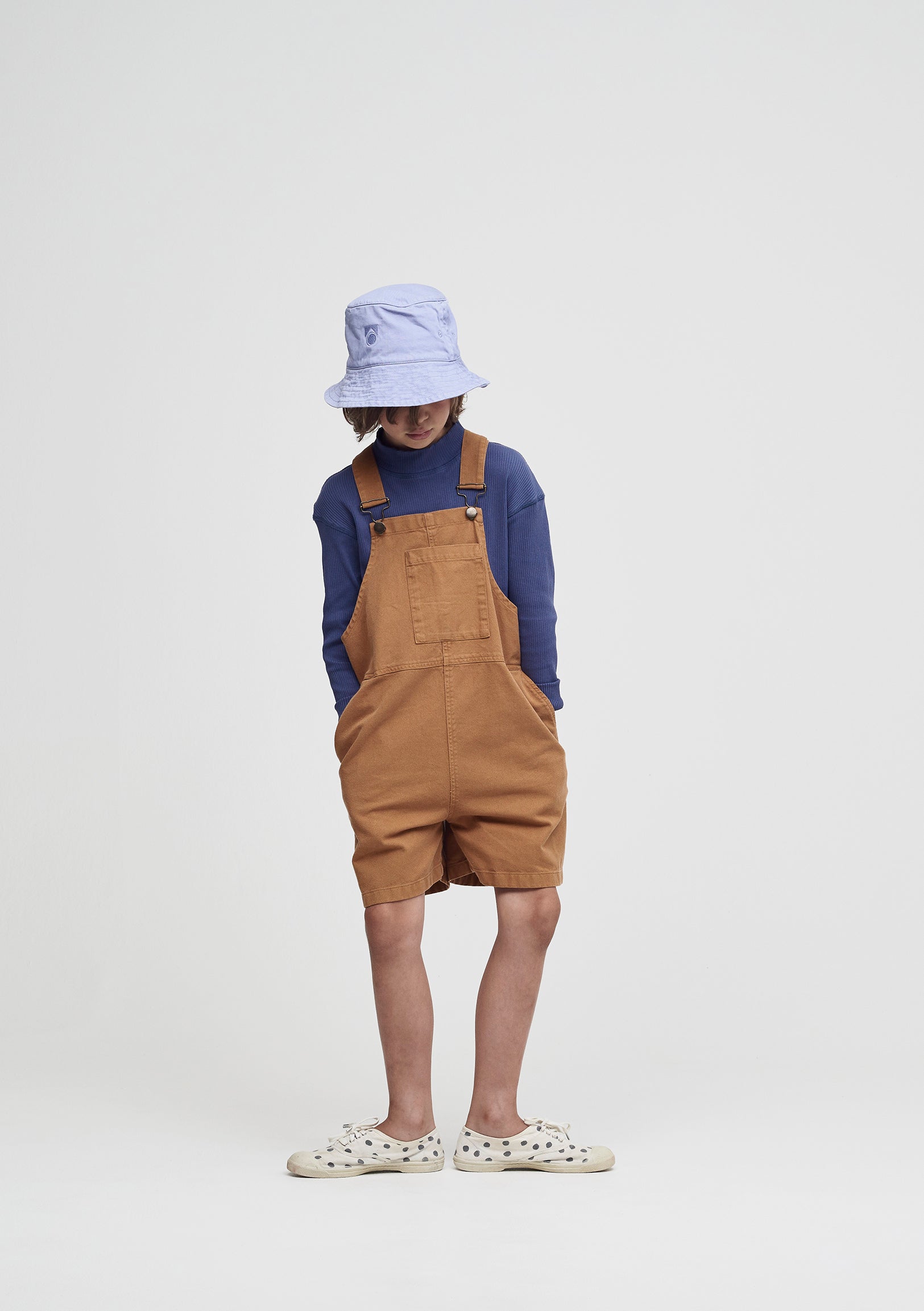 Main Story Kid's Slouchy Shortall Dungaree Cinnamon New | BIENBIEN