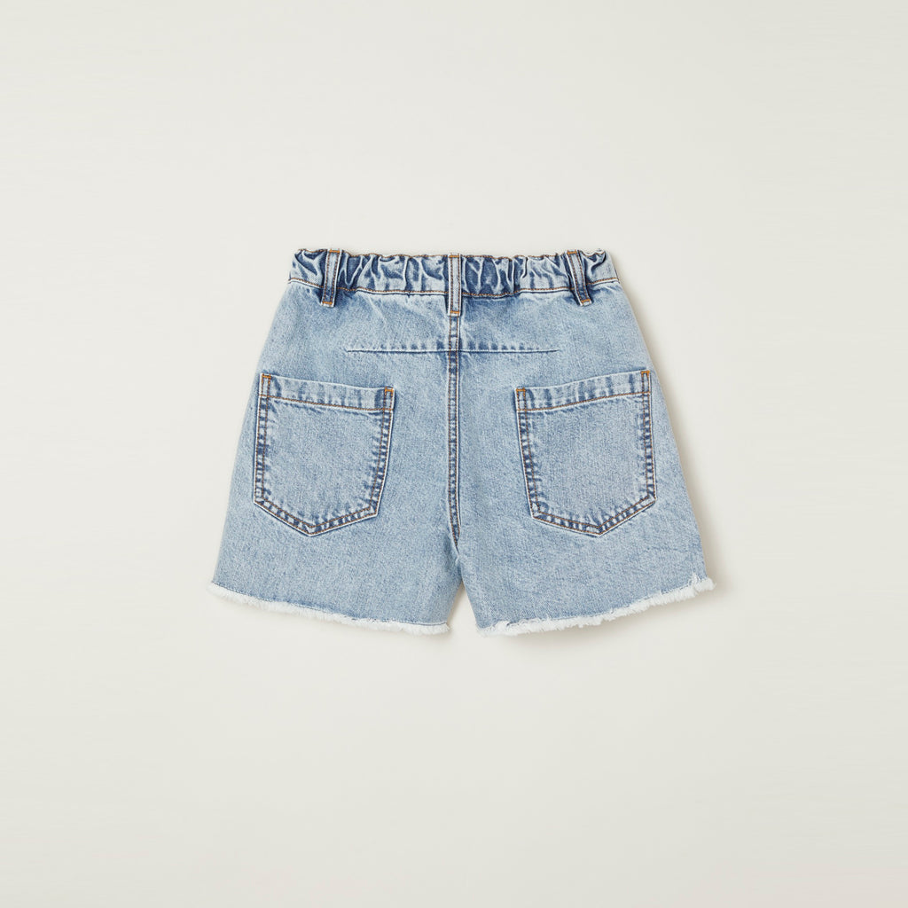 NEW Main Story Kid's Denim Cut-Off Shorts Stonewashed Fadeout | BIEN BIEN bienbienshop.com