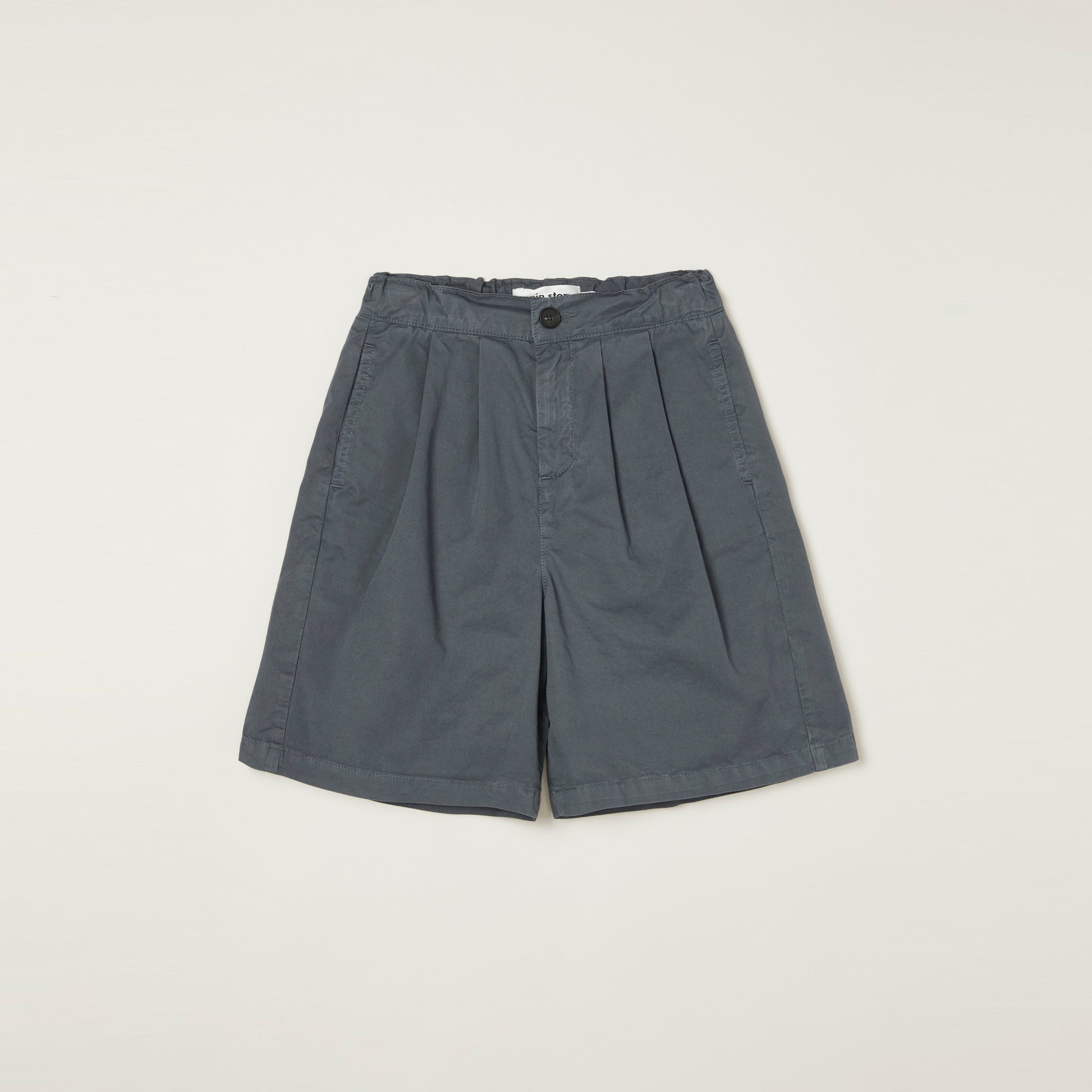 NEW Main Story Kid's Pleated Board Shorts Iron Dark Grey | BIEN BIEN bienbienshop.com
