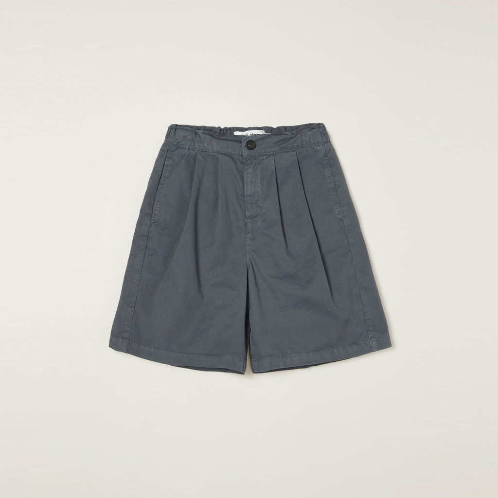 NEW Main Story Kid's Pleated Board Shorts Iron Dark Grey | BIEN BIEN bienbienshop.com