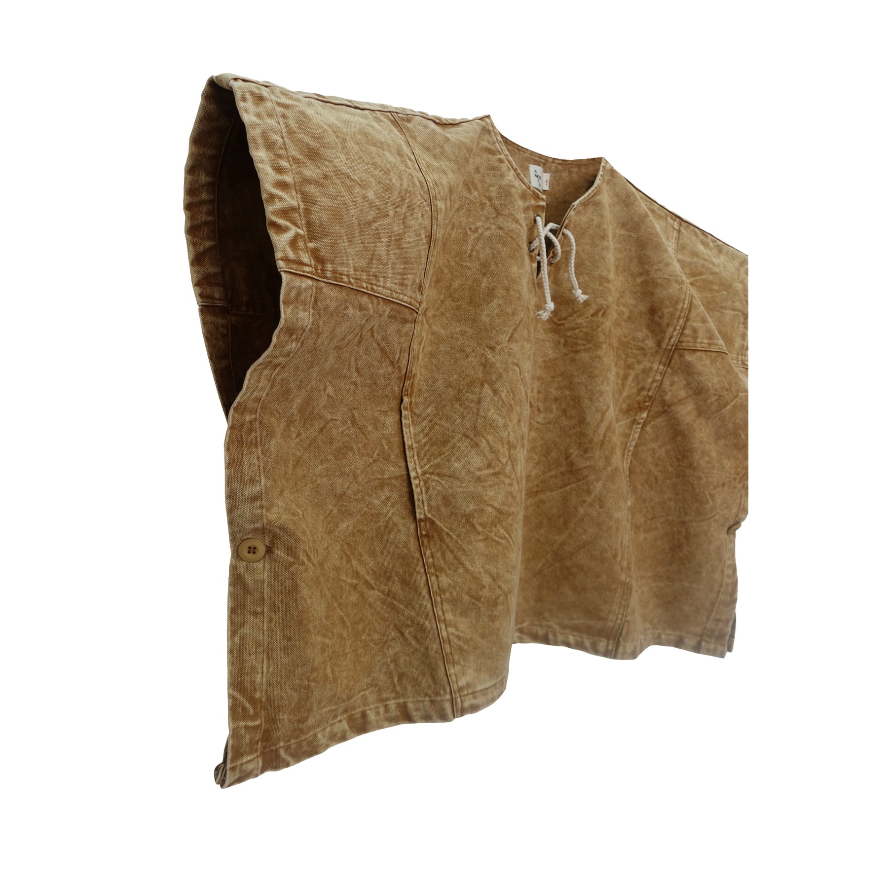 NEW Nico Nico Walker Kid's Canvas Poncho Camel | BIEN BIEN