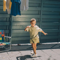 NEW Nico Nico Zeb Kid's Runner Short Gold Nylon | BIEN BIEN