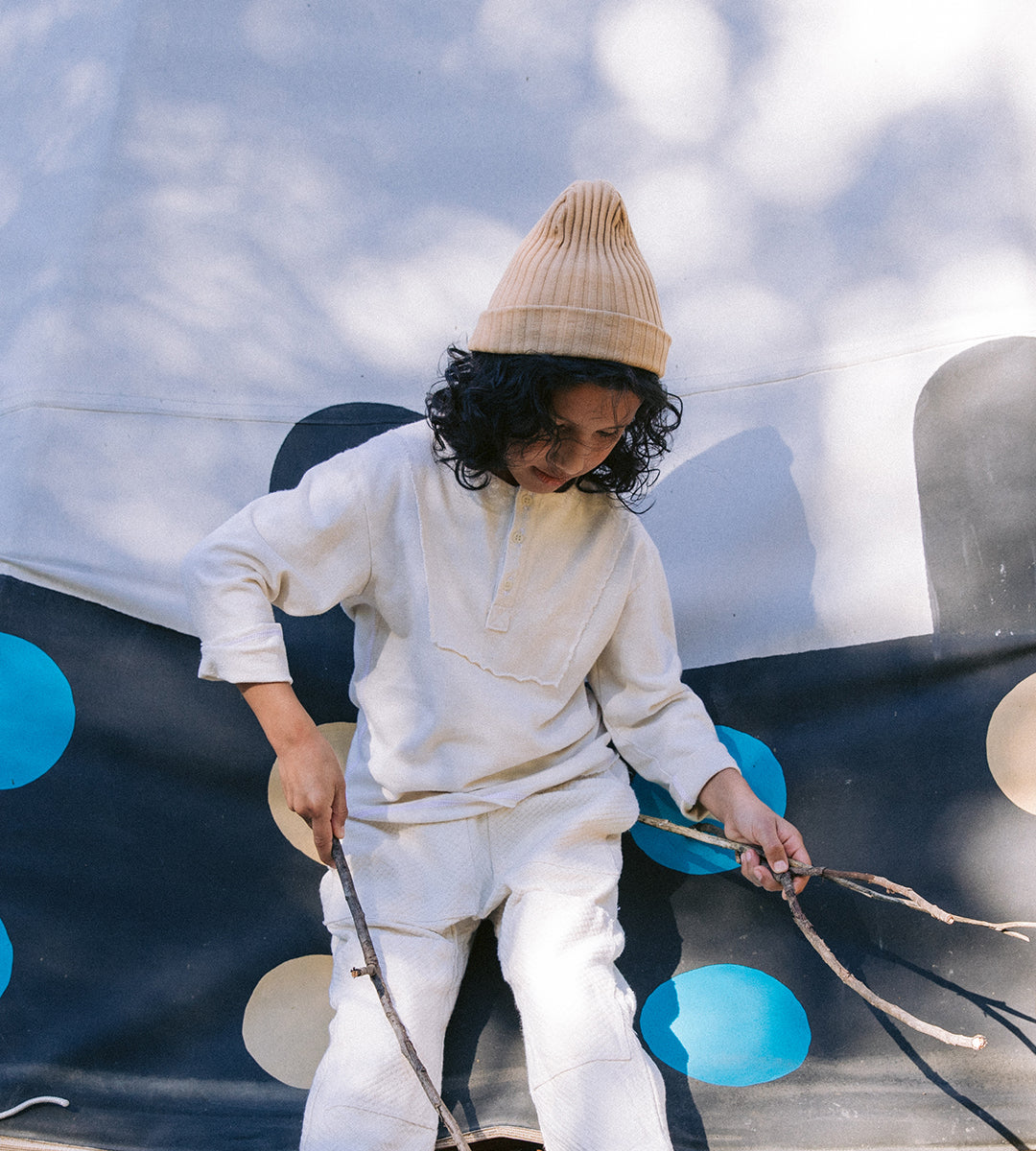 NEW Nico Nico Antoni Kid's Henley Tee Camel | BIEN BIEN bienbienshop.com