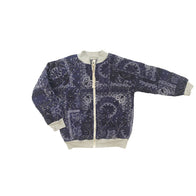 Nico Nico Lhasa Kid's Quilted Bomber Jacket Indigo Bandana | BIEN BIEN www.bienbienshop.com
