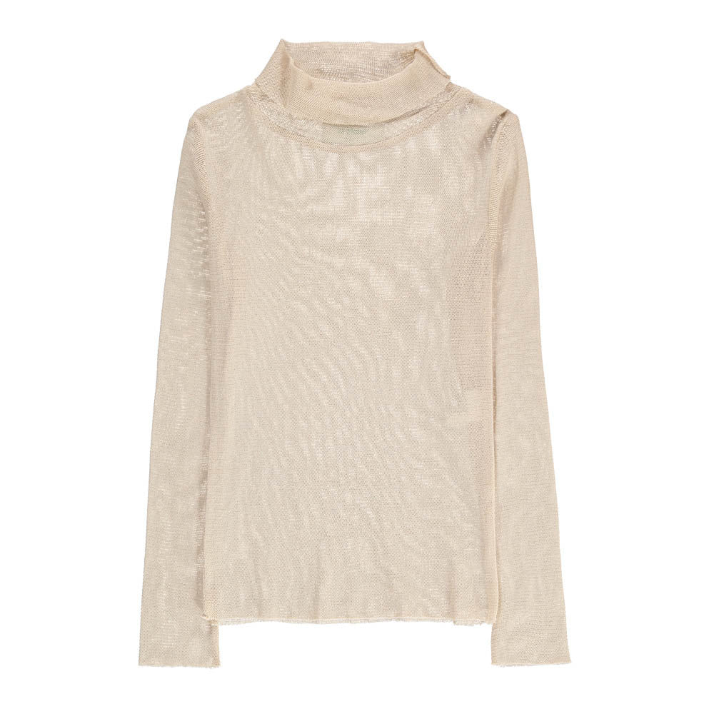 Polder Girl Castor Girl's Turtleneck T-Shirt in Powder | BIEN BIEN