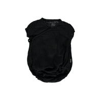 Poudre Organic Buis Baby Kimono Body Black Minimal Romper | BIEN BIEN