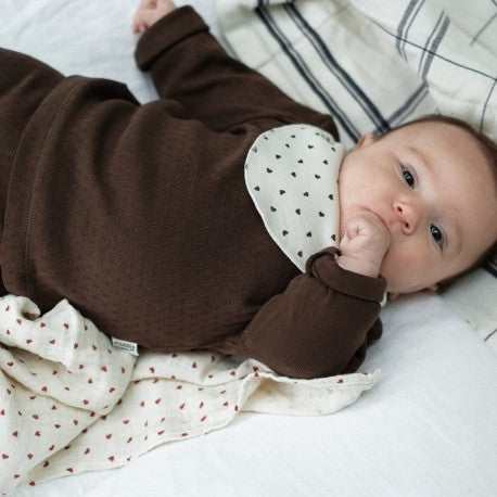Poudre Organic Begonia Baby Long Sleeve Tee Almond Milk | BIEN BIEN  Baby gifts under $30