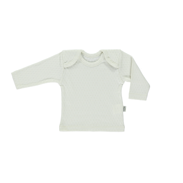 Poudre Organic Begonia Baby Long Sleeve Tee Almond Milk | BIEN BIEN  Baby gifts under $30