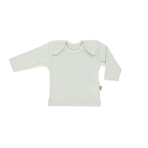 Poudre Organic Begonia Baby Long Sleeve Tee Almond Milk | BIEN BIEN  Baby gifts under $30