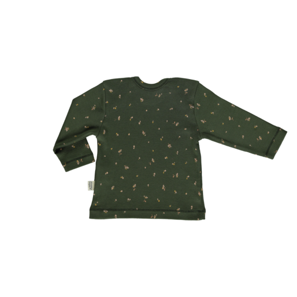 Poudre Organic Begonia Baby Long Sleeve Tee Fleurs Green | BIEN BIEN