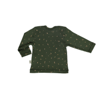 Poudre Organic Begonia Baby Long Sleeve Tee Fleurs Green | BIEN BIEN