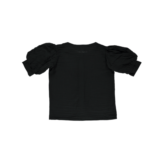 Poudre Organic Poire Kid's Gauze Blouse Pirate Black | BIEN BIEN
