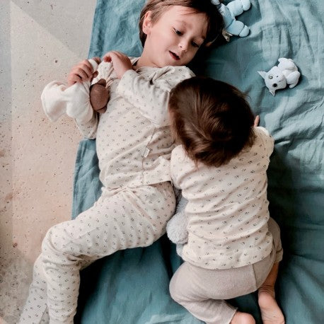 Poudre Organic Arbousier Kid's Pyjama Set Honey Print | BIEN BIEN