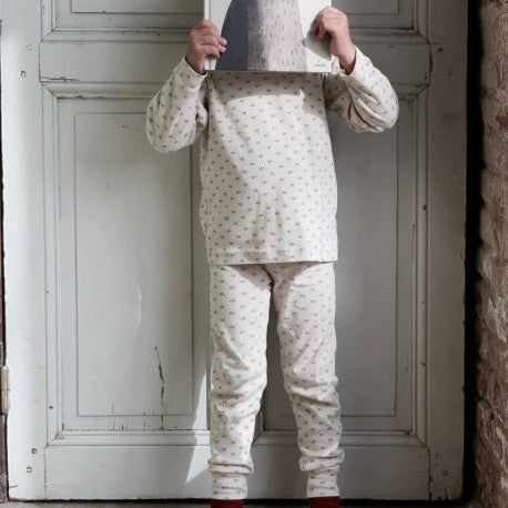 Poudre Organic Arbousier Kid's Pyjama Set Honey Print | BIEN BIEN