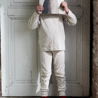 Poudre Organic Arbousier Kid's Pyjama Set Honey Print | BIEN BIEN