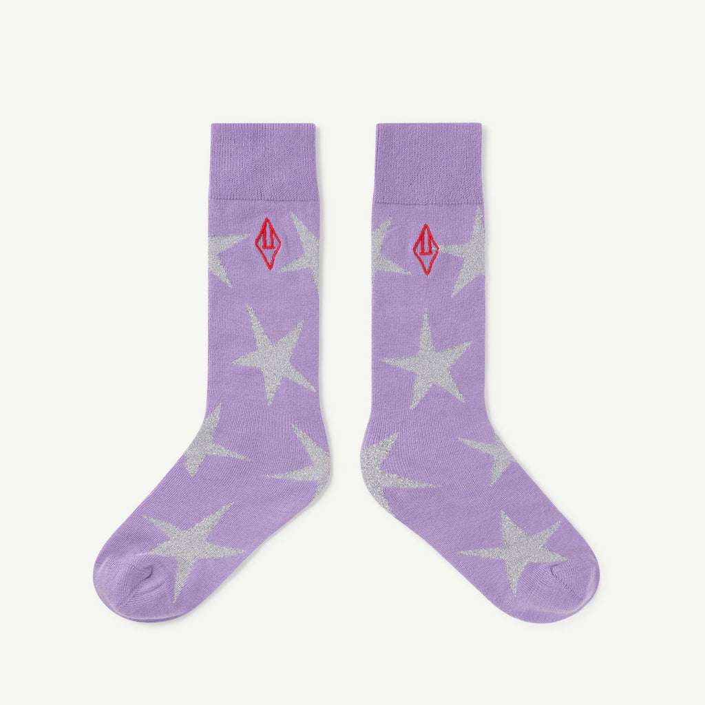 NEW The Animals Observatory Snail Kids Socks Lavender Star | BIEN BIEN bienbienshop.com