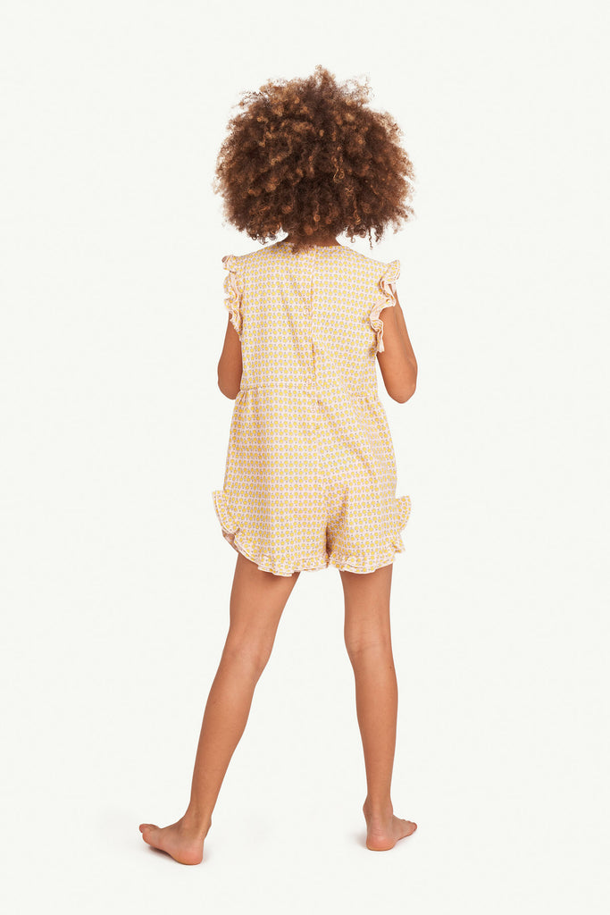 NEW The Animals Observatory Squirrel Kid's Romper Flower | BIEN BIEN bienbienshop.com