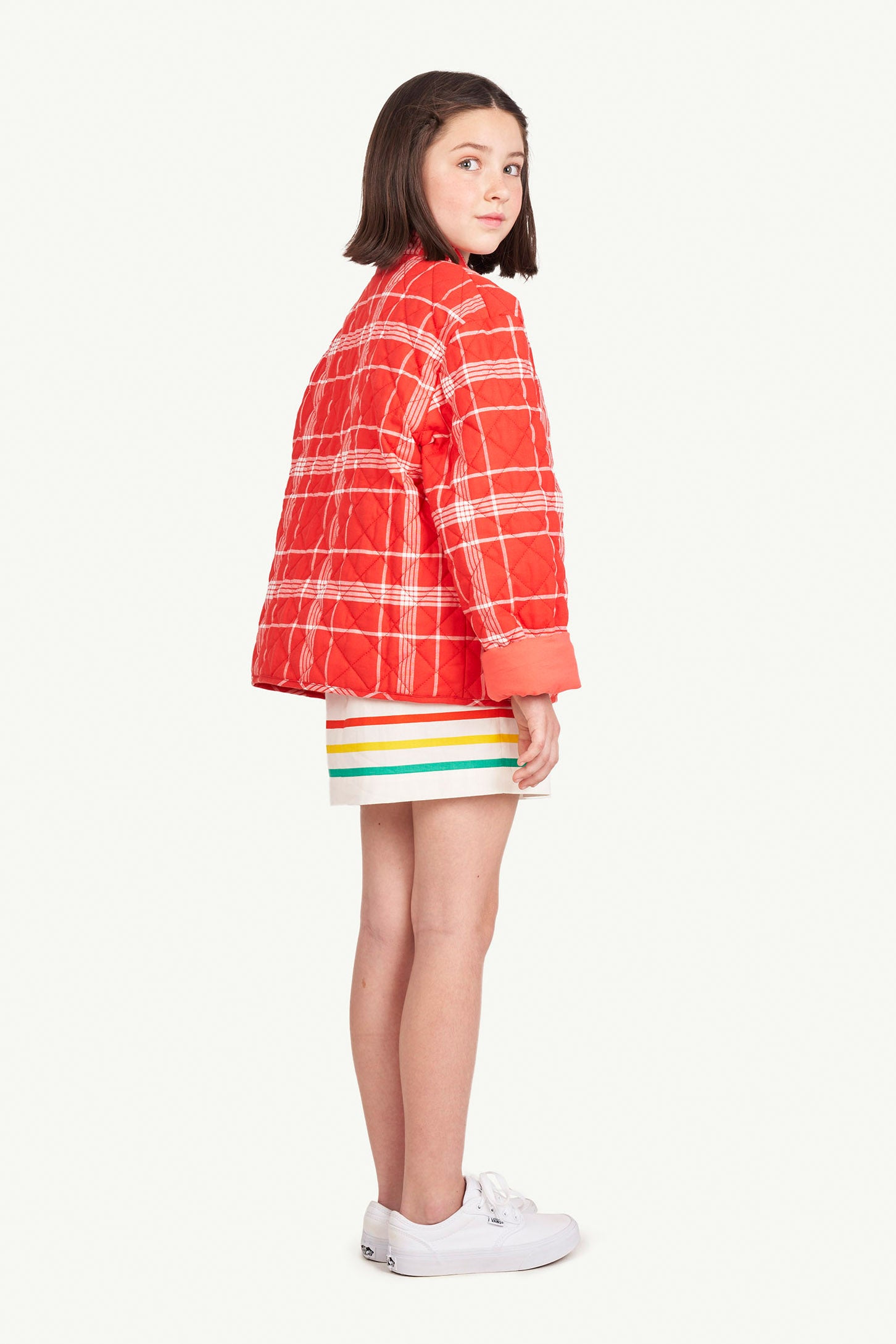 NEW The Animals Observatory Starling Kids Jacket Red Plaid | BIEN BIEN bienbienshop.com