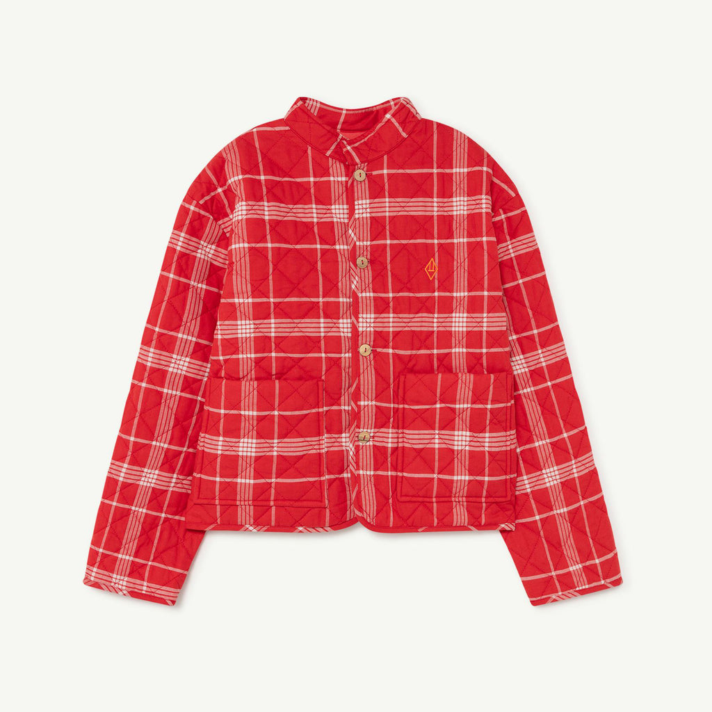 NEW The Animals Observatory Starling Kids Jacket Red Plaid | BIEN BIEN bienbienshop.com