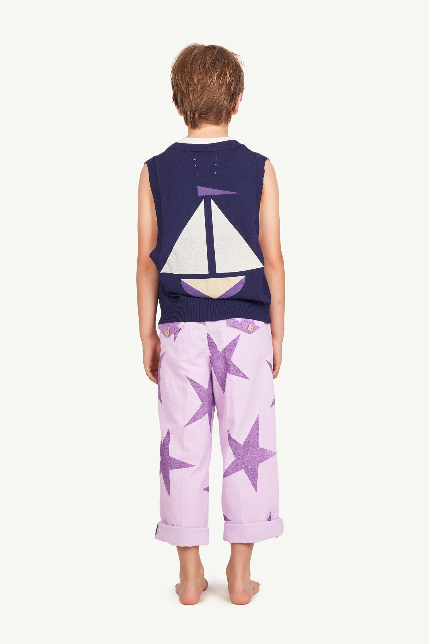 NEW The Animals Observatory Parrot Kid's Sweater Vest Navy | BIEN BIEN bienbienshop.com