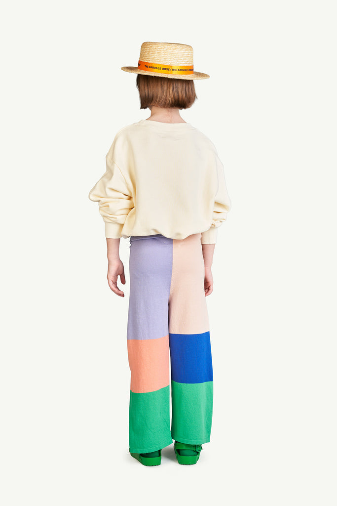 The Animals Observatory Bear Kid's Sweatshirt Off-White Red Bird | BIEN BIEN bienbienshop.com