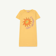 The Animals Observatory Gorilla Kid's T-Shirt Dress Yellow Sun | BIEN BIEN bienbienshop.com