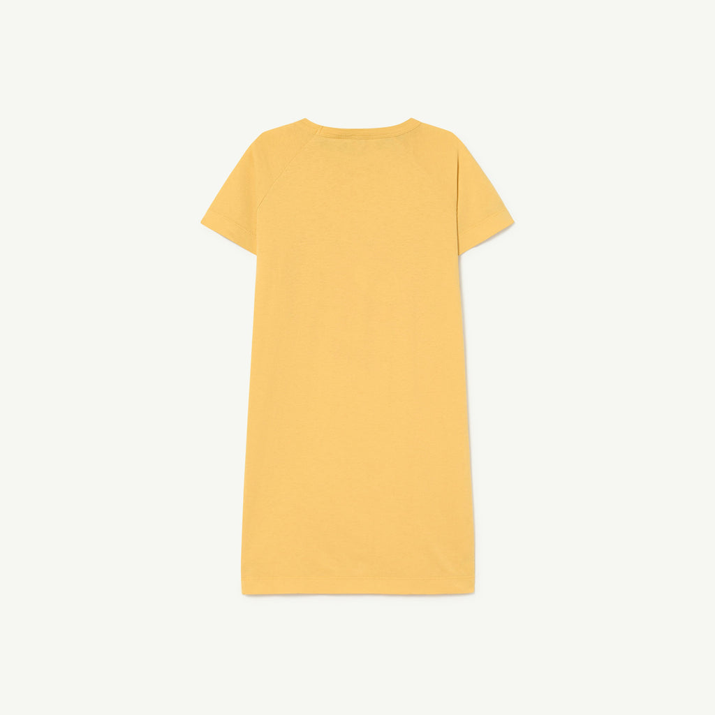 The Animals Observatory Gorilla Kid's T-Shirt Dress Yellow Sun | BIEN BIEN bienbienshop.com