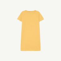 The Animals Observatory Gorilla Kid's T-Shirt Dress Yellow Sun | BIEN BIEN bienbienshop.com