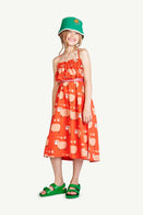The Animals Observatory Jellyfish Kid's Sun Dress Red Sheep | BIEN BIEN bienbienshop.com