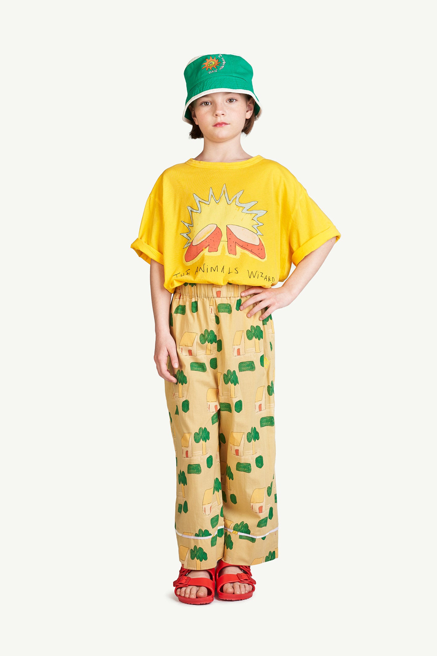 The Animals Observatory Antelope Kid's Pull-On Pants Camel House | BIEN BIEN bienbienshop.com