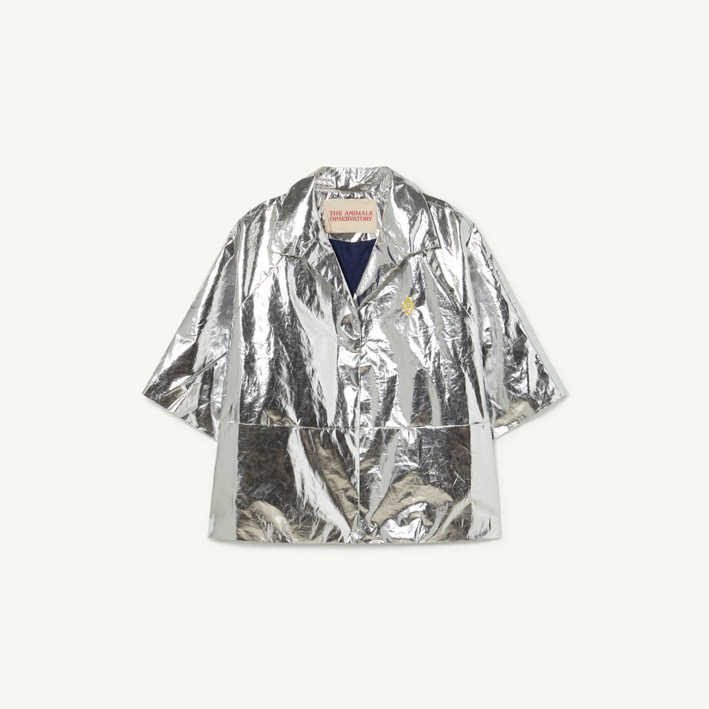 The Animals Observatory Lion Kid's Jacket Shiny Silver | BIEN BIEN bienbienshop