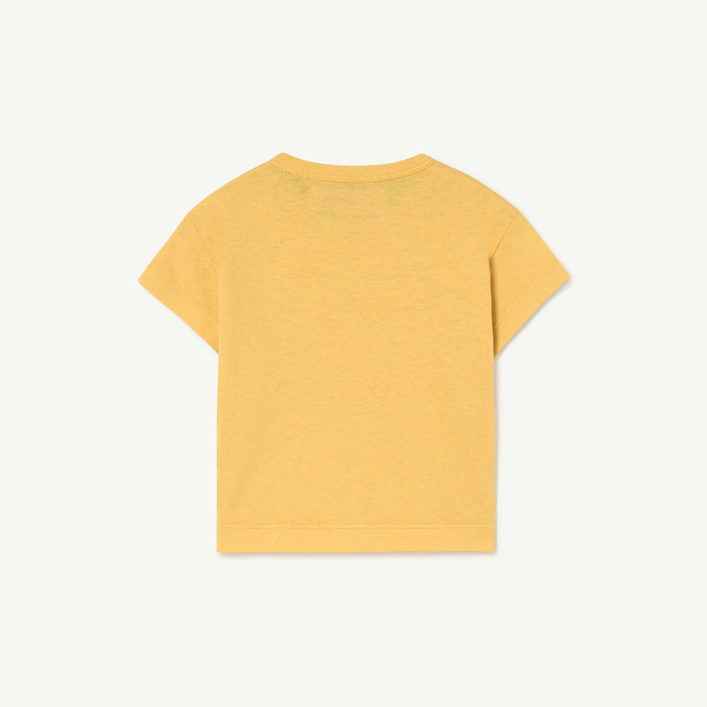 The Animals Observatory Rooster Baby T-Shirt Yellow Sun | BIEN BIEN bienbienshop.com