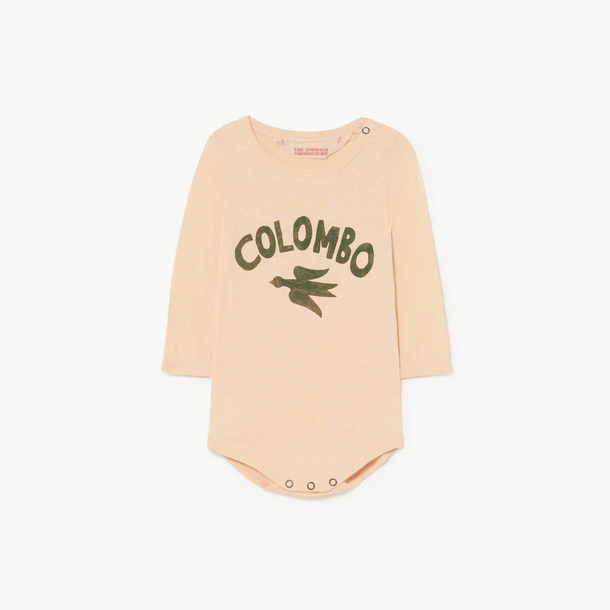 The Animals Observatory Wasp Baby Body Onesie Colombo Bird Beige | BIEN BIEN bienbienshop.com