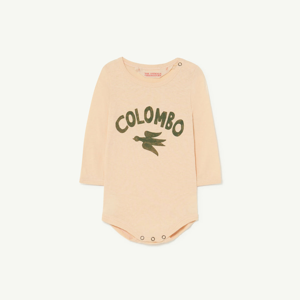 The Animals Observatory Wasp Baby Body Onesie Colombo Bird Beige | BIEN BIEN bienbienshop.com