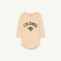 The Animals Observatory Wasp Baby Body Onesie Colombo Bird Beige | BIEN BIEN bienbienshop.com