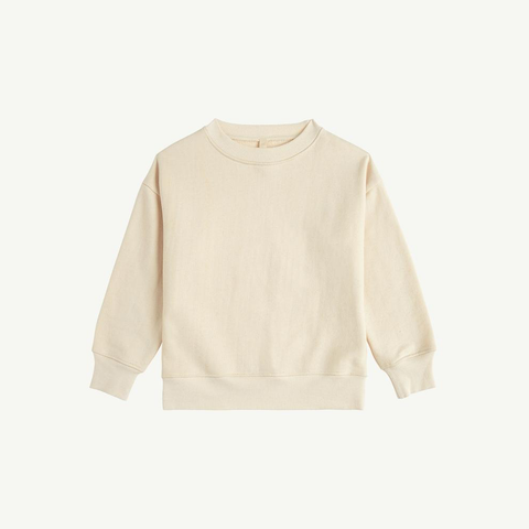 Summer & Storm Baby Organic Fleece Sweatshirt Natural | BIEN BIEN bienbienshop.com