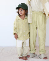 Summer & Storm Kid's Buttondown Shirt Lemon Yellow | BIEN BIEN bienbienshop.com