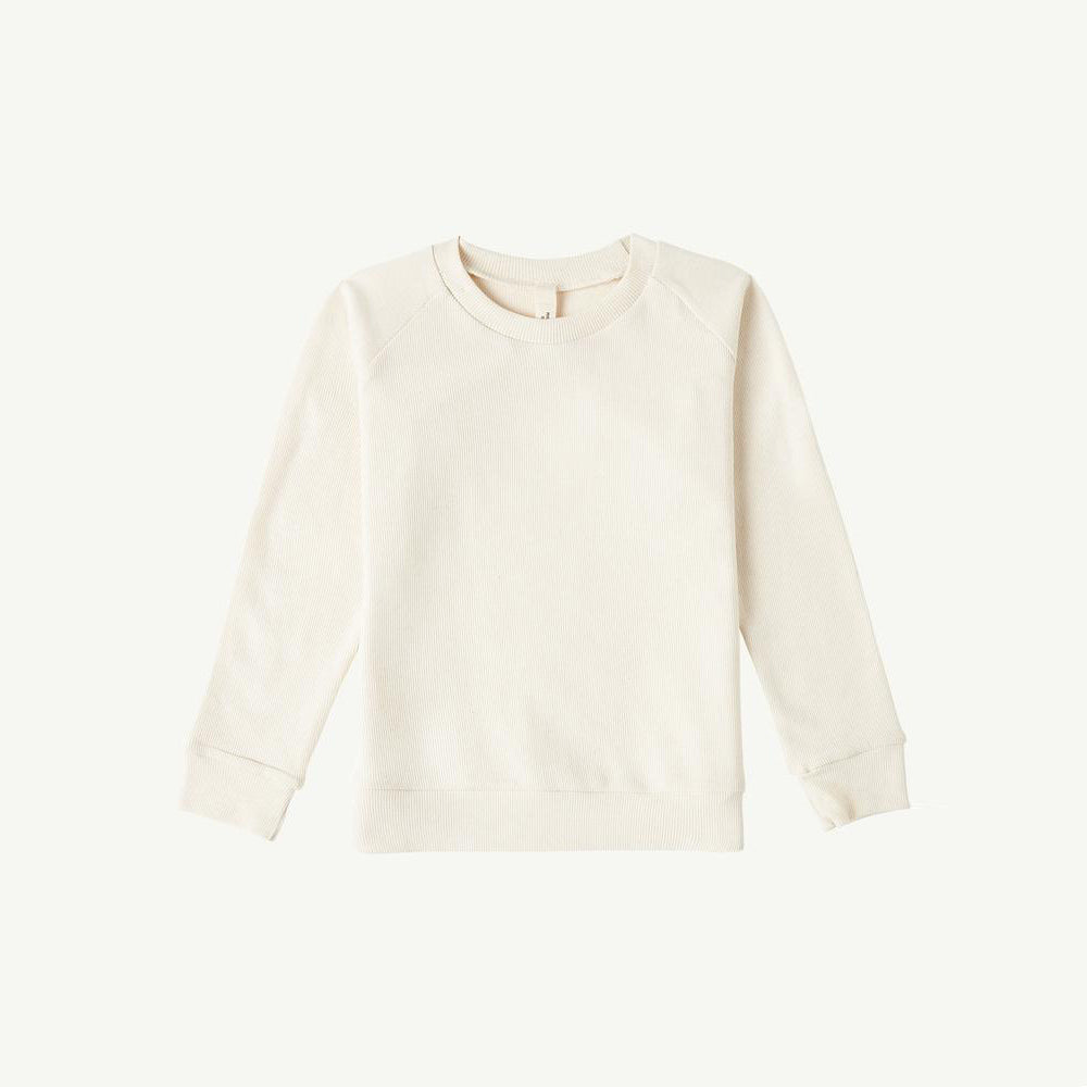 Summer & Storm Kid's Long Sleeve Pullover Tee Natural | BIEN BIEN