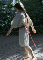 Tambere Ankara Girl's Dress Yellow Green Linen | BIEN BIEN www.bienbienshop.com