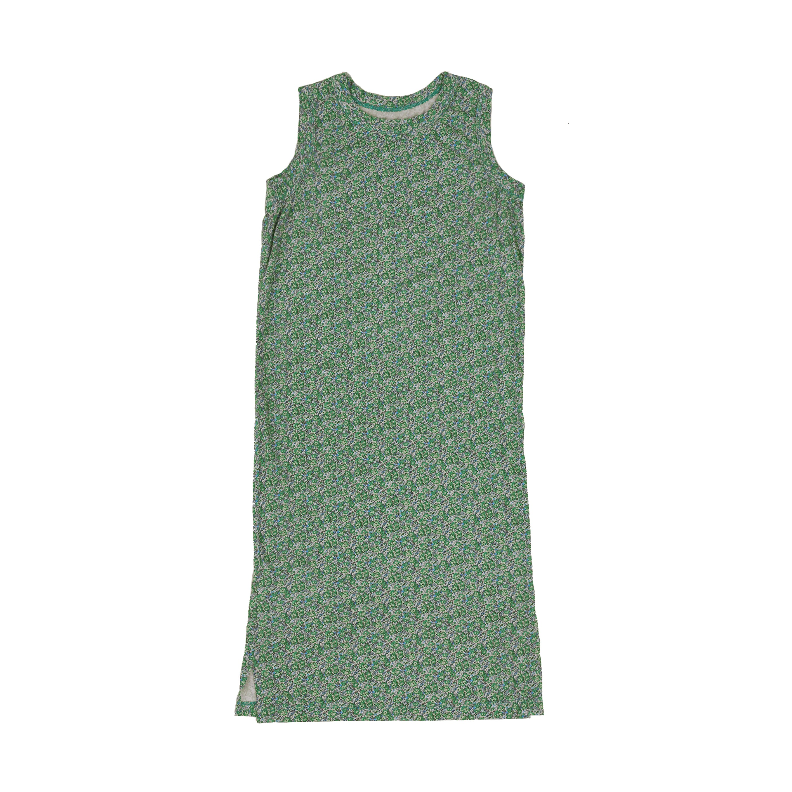 Tambere Kid's Tank Dress Green Floral Cotton | BIEN BIEN www.bienbienshop.com