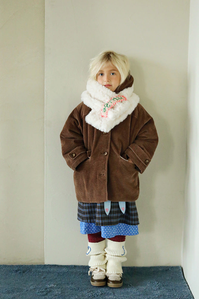 Tambere Pasha Kid's Knit Leg Warmers Ivory Cream | BIEN BIEN bienbienshop.com