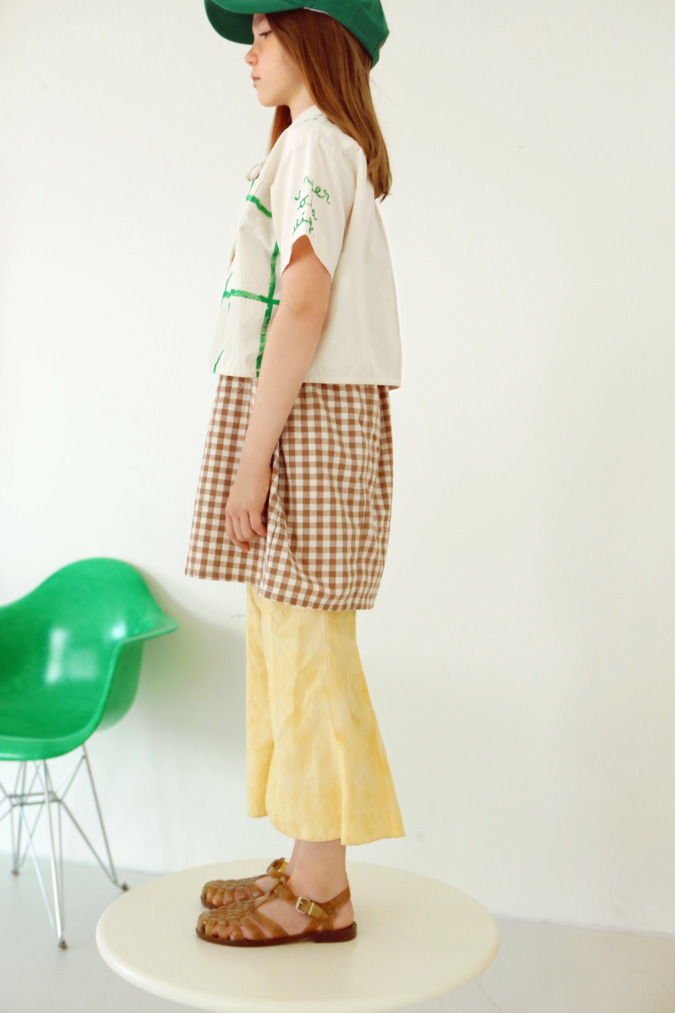NEW Tambere Tuva Kid's Flared Trouser Tie Dyed Pale Yellow | BIEN BIEN bienbienshop.com
