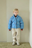 Tambere Ruth Kid's Color Blocked Loose Fit Jean Ivory Beige | BIEN BIEN bienbienshop.com