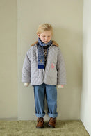 Tambere Ruth Kid's Color Blocked Loose Fit Jean Medium Wash Indigo | BIEN BIEN bienbienshop.com