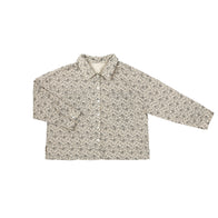 Tambere Becky Kid's Buttondown Shirt Beige Paisley Cotton | BIEN BIEN www.bienbienshop.com